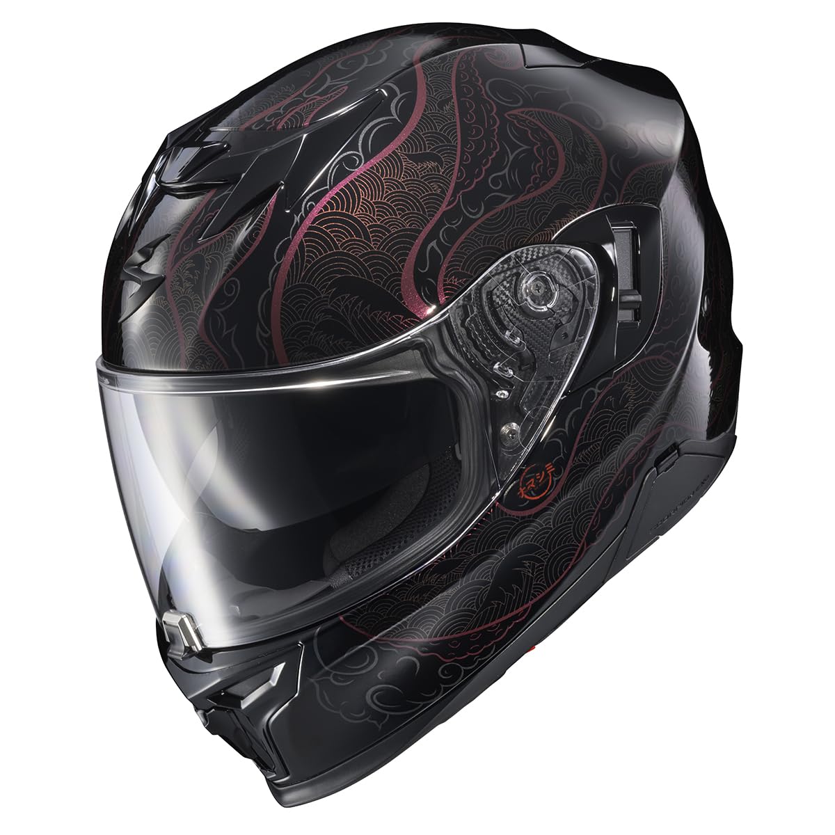 ScorpionEXO T520 side profile showing venting and silhouette