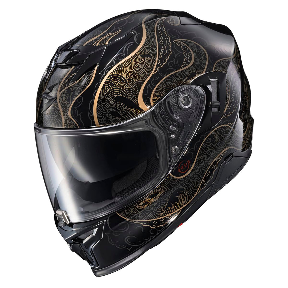 ScorpionEXO T520 top ventilation view shows airflow for warm rides