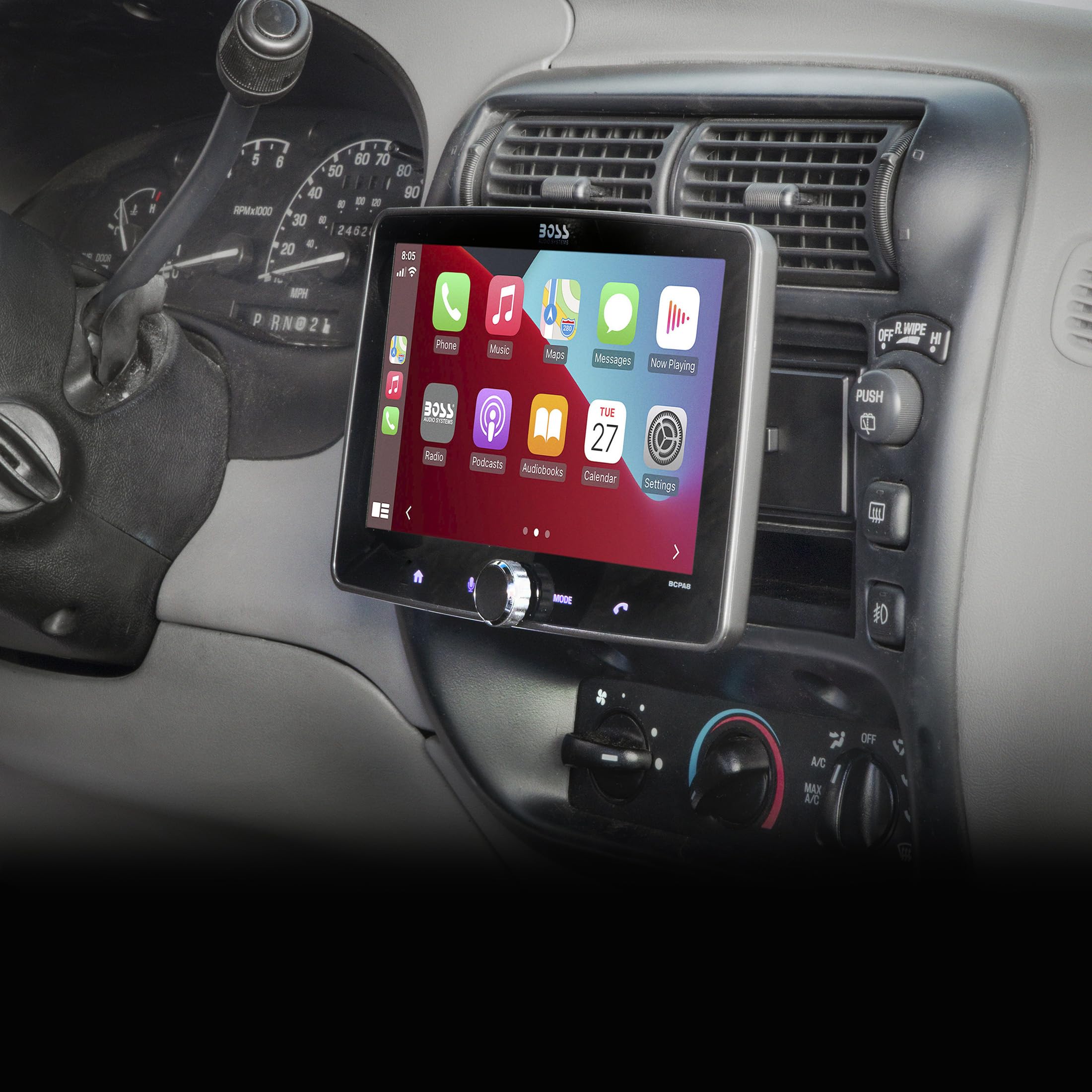 Scosche FD1327B durable construction that holds the stereo securely