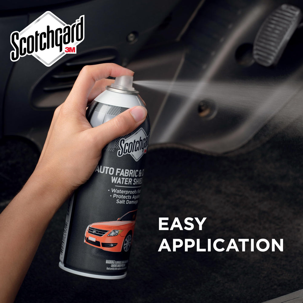 Scotchgard Auto Car Mats Carpets: protects mats and carpets from liquid messes.