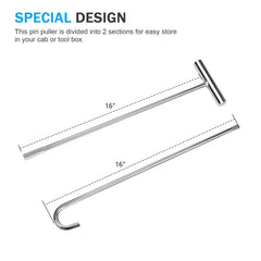 Scottchen PRO pin puller two-section design stores easily