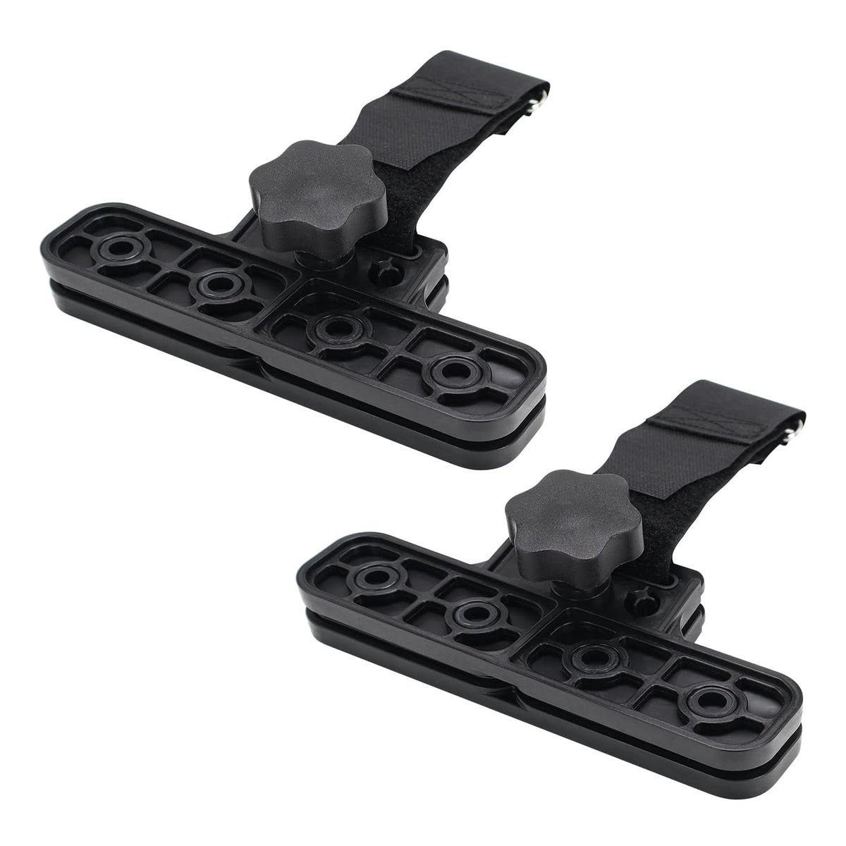 scottchen PRO RV Awning Clamps assembly demonstrates secure, wind-resistant mounting.