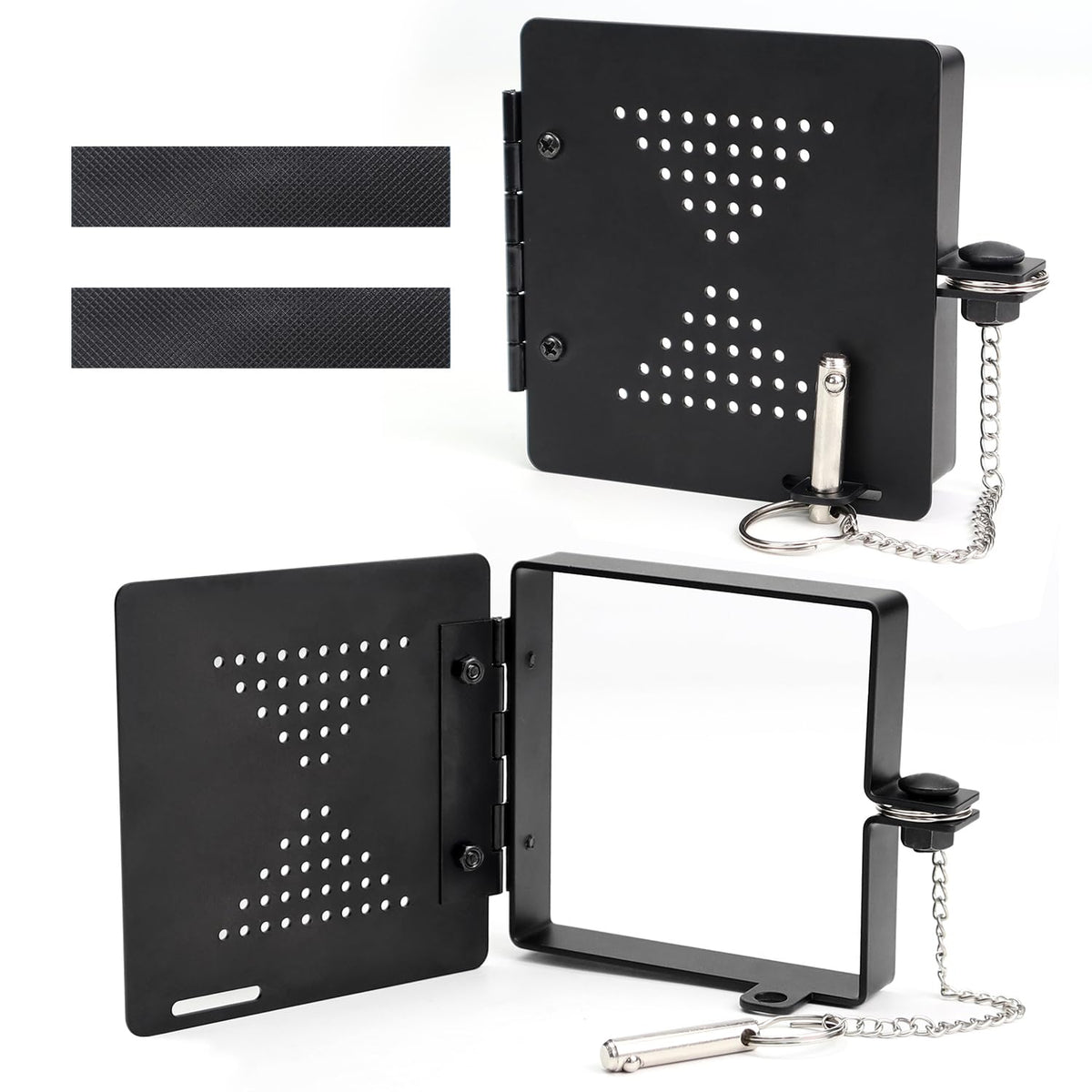 Scottchen PRO RV bumper caps assembly showing 2-pack kit for 4-inch square bumpers