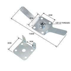 scottchen PRO RV double propane lock side view demonstrates compact, durable design for secure mounting