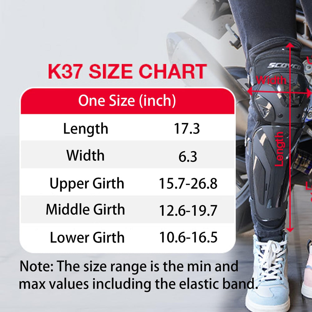Scoyco knee pads stay comfortable and flexible during motorcycle or skateboard use.