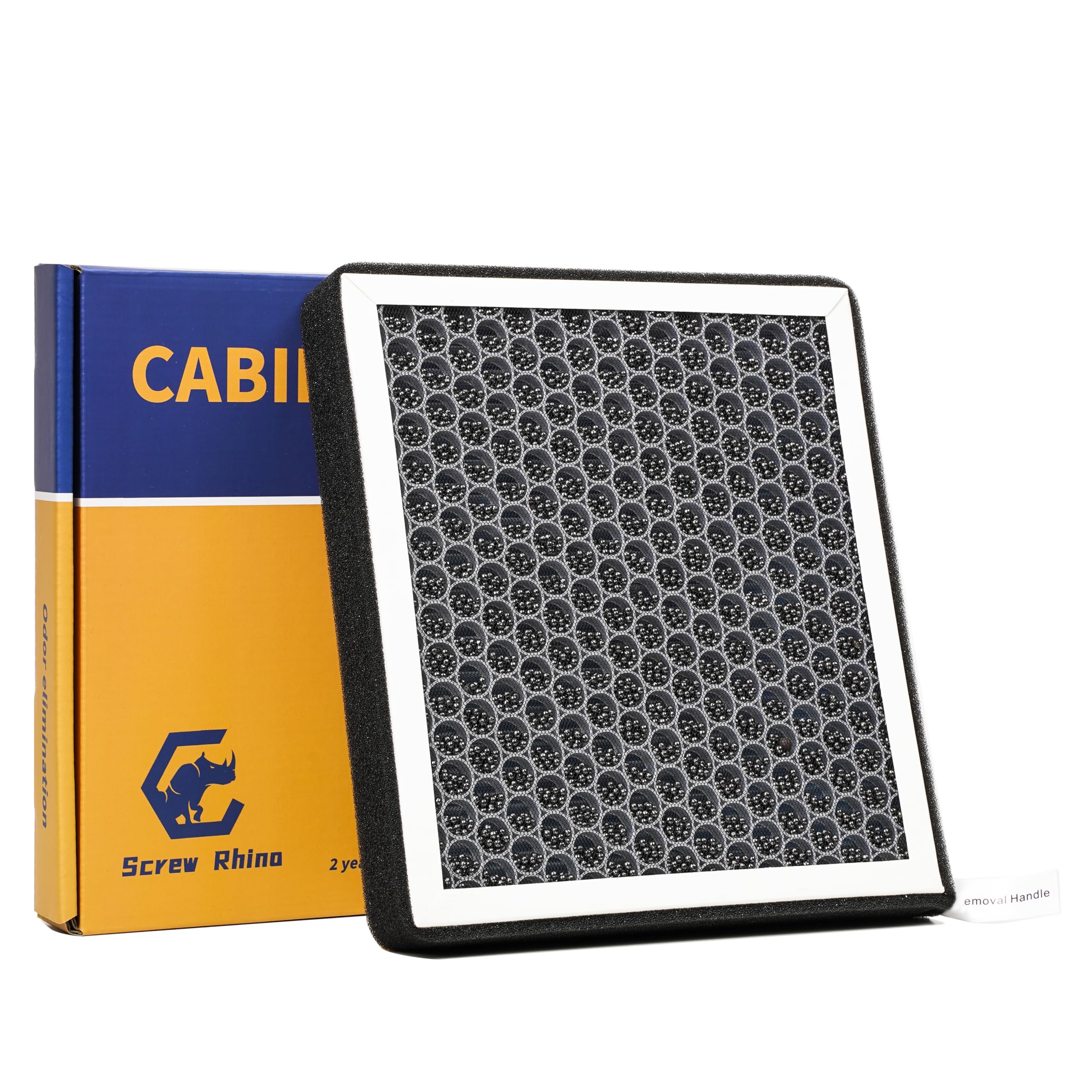 SCREW RHINO cabin HEPA filter for Rivian R1T/R1S close-up improves air quality