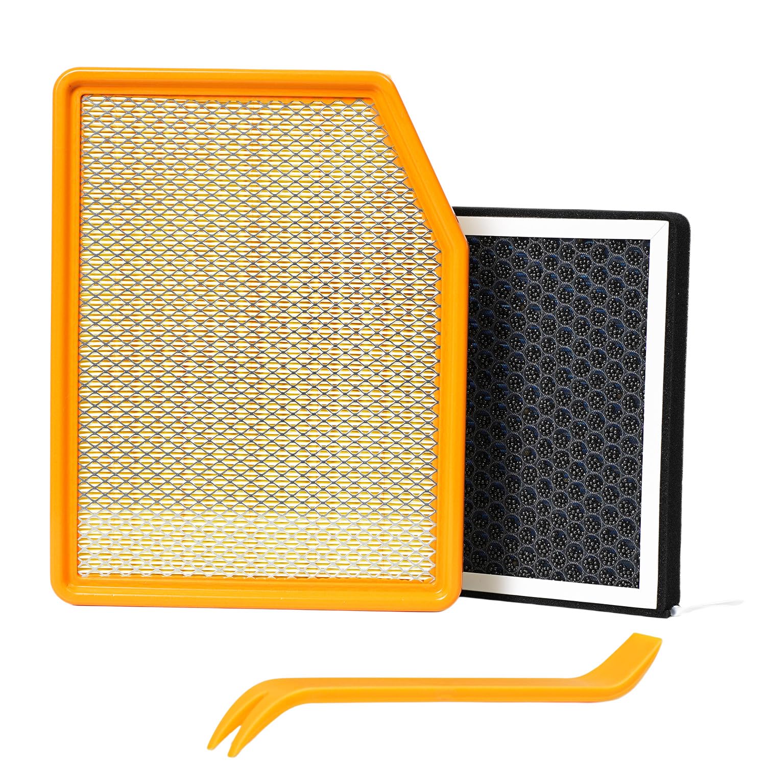 Screw Rhino engine air filter front view for cleaner intake air