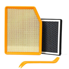 Screw Rhino engine air filter front view for cleaner intake air