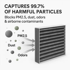 Screw Rhino Tesla X filter installation guide image illustrates quick replacement.