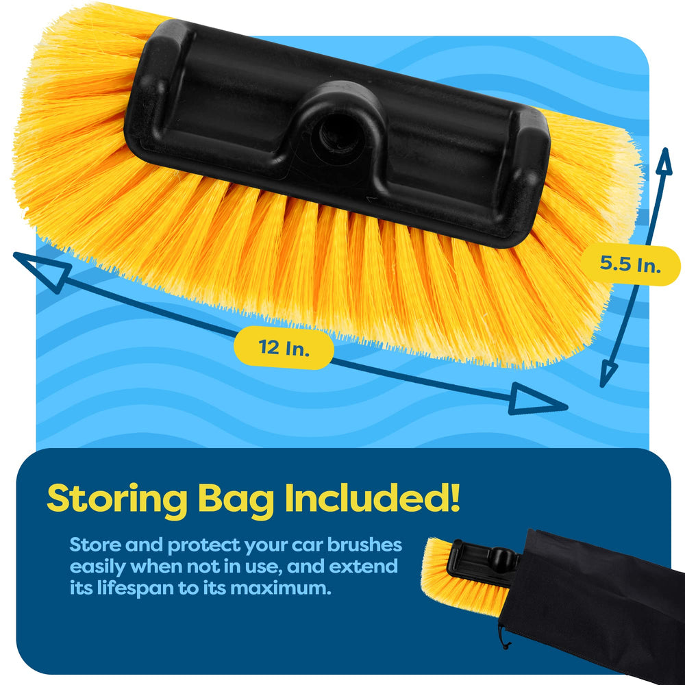 SCRUBIT flow-thru brush with hose connection enabling quick cleaning.
