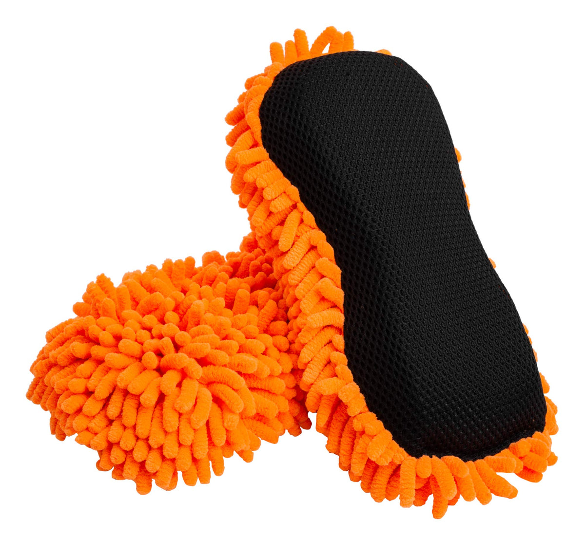 SCRUBIT microfiber sponge with scratch-free mesh side for safe car cleaning.