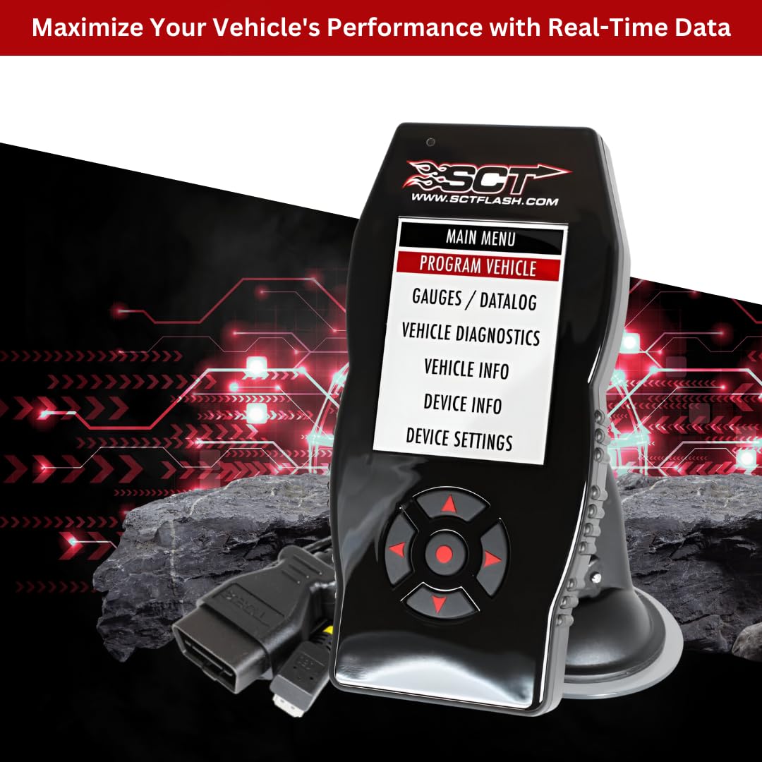 SCT X4 tuning options visual illustrating customizable performance.