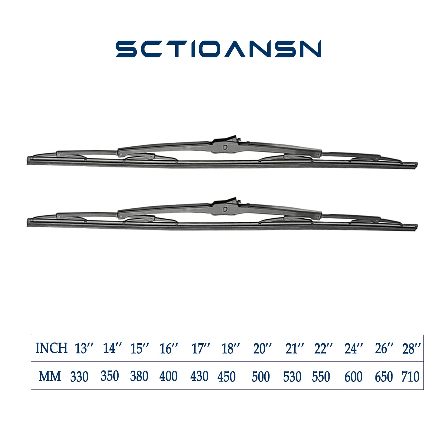 Sctioansn 18in passenger-side closeup highlights high-grade rubber for streak-free performance.