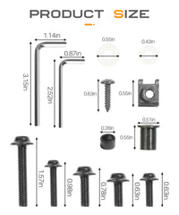 SCUARI aluminum M6 bolts 40mm for durable fairing mounting.