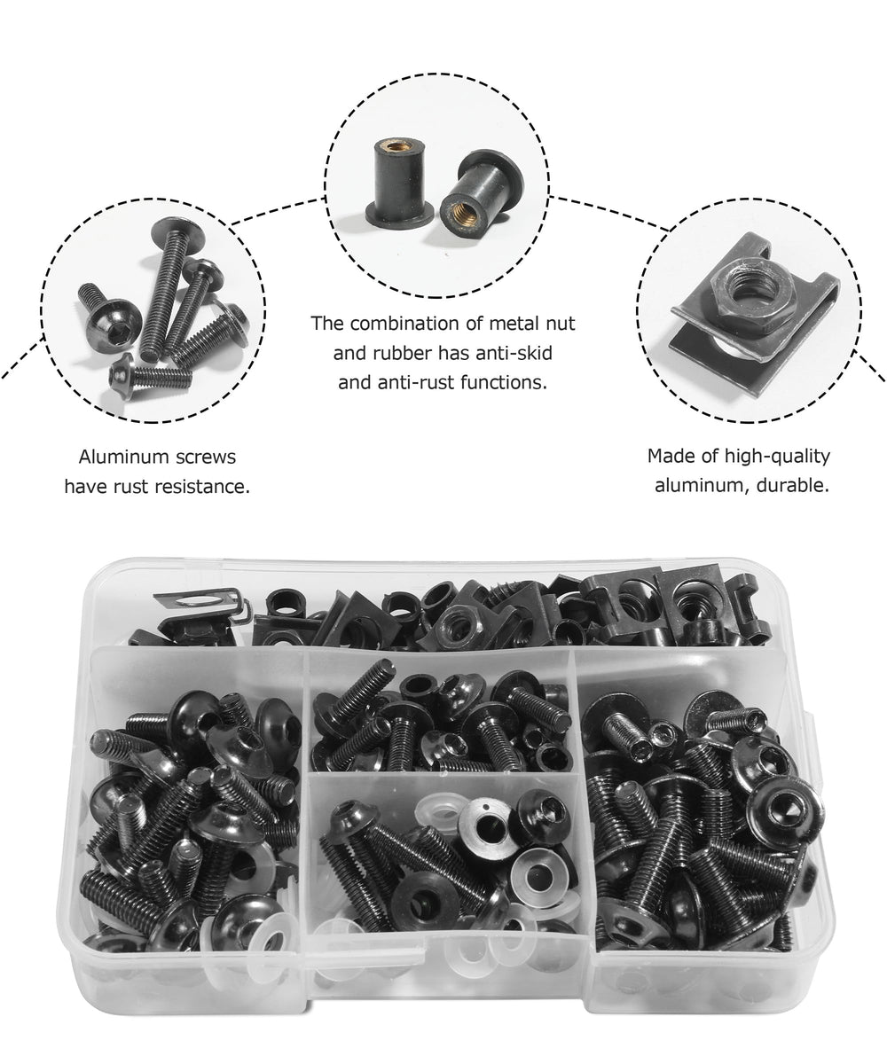 SCUARI aluminum M5 bolts 25mm for secure, versatile installation.