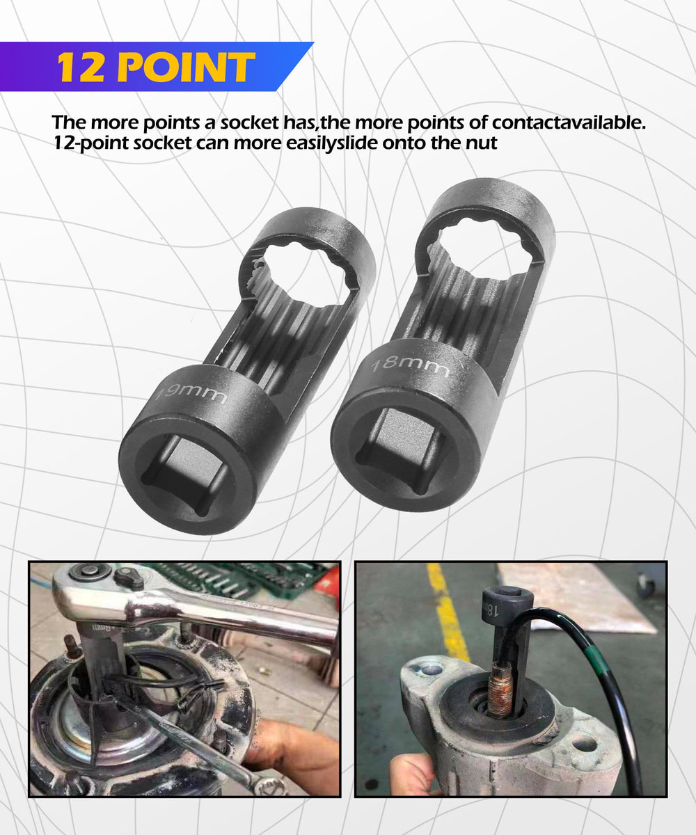 SCUARI strut nut socket 24mm rust-resistant and long-lasting