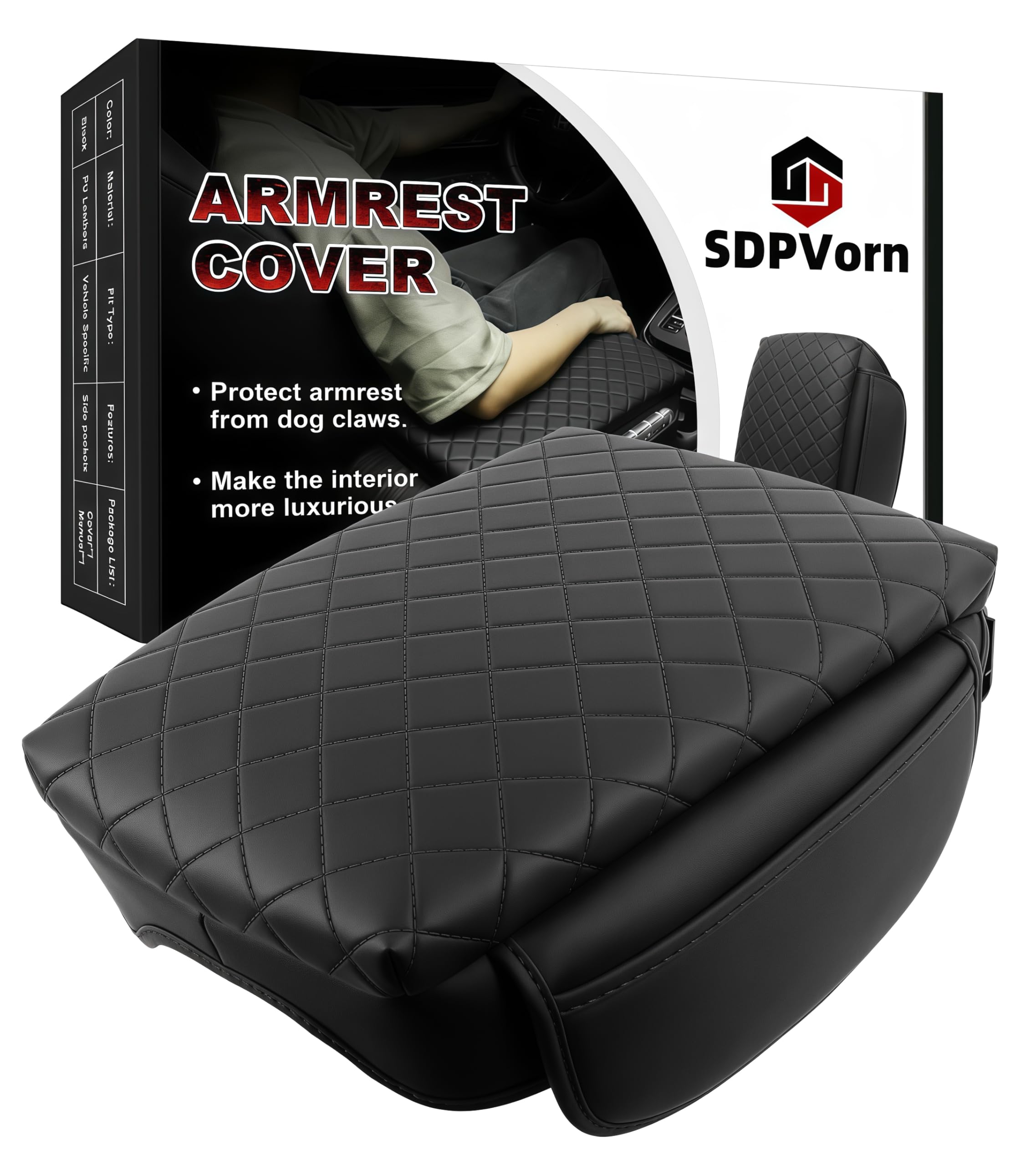 SDPVorn armrest cover on Colorado/Canyon lid protects against scratches with a premium look.