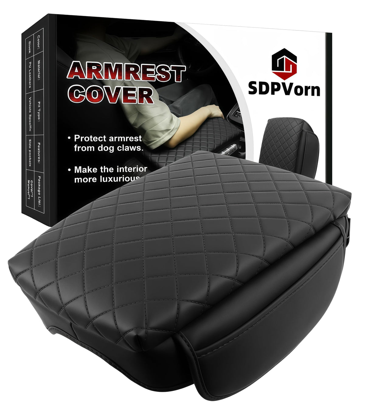 SDPVorn armrest cover on Colorado/Canyon lid protects against scratches with a premium look.