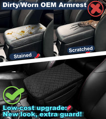 SDPVorn armrest cover showing dual storage pockets for quick items
