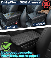 SDPVorn CR-V armrest cover showing waterproof material for stain protection.