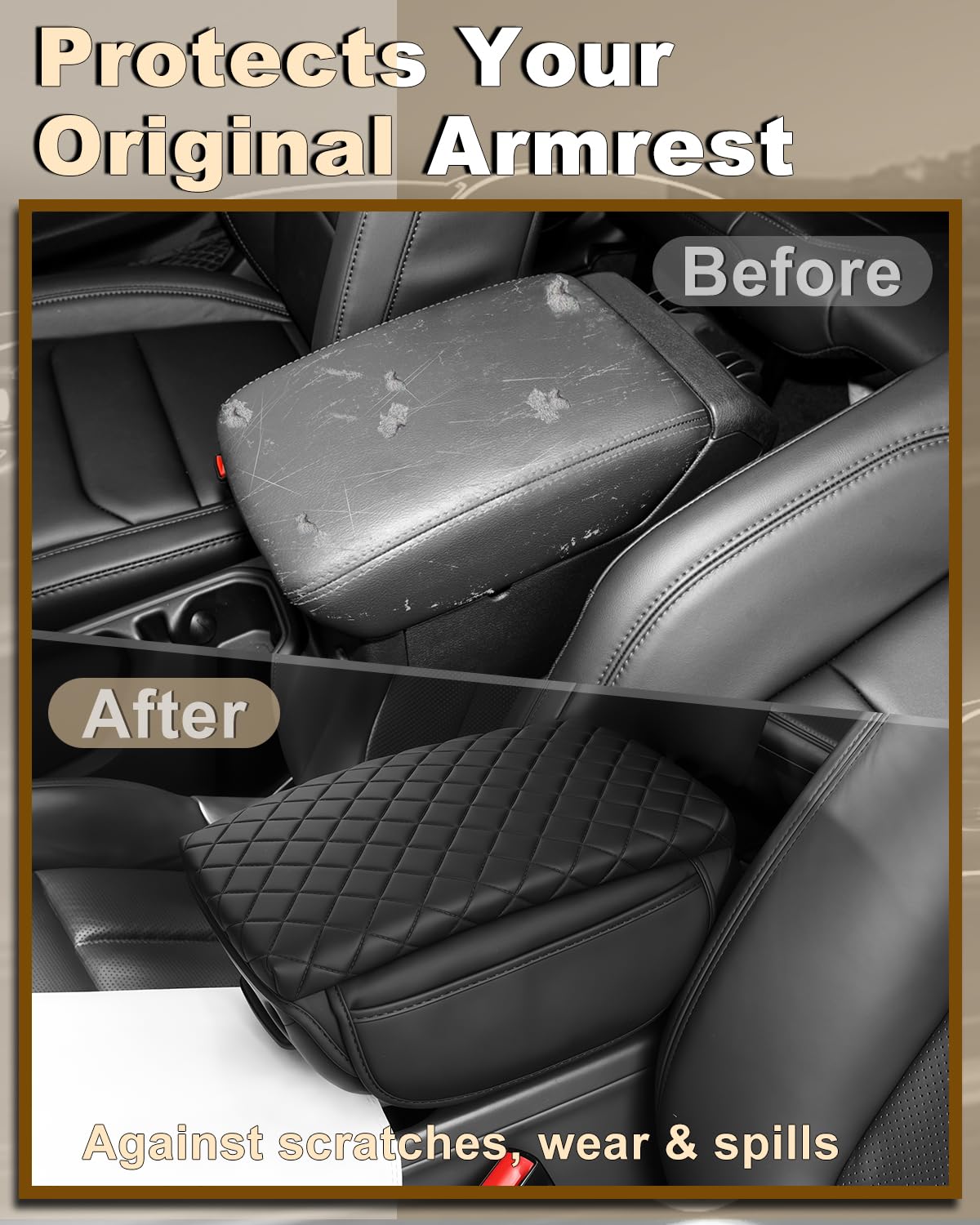Dual side pockets on SDPVorn armrest cover for easy small-item storage