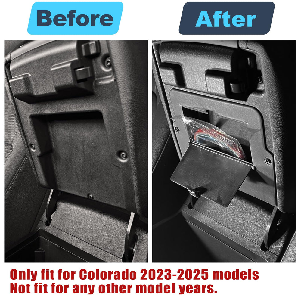 SDPVorn hidden armrest lid storage installation for Colorado Canyon