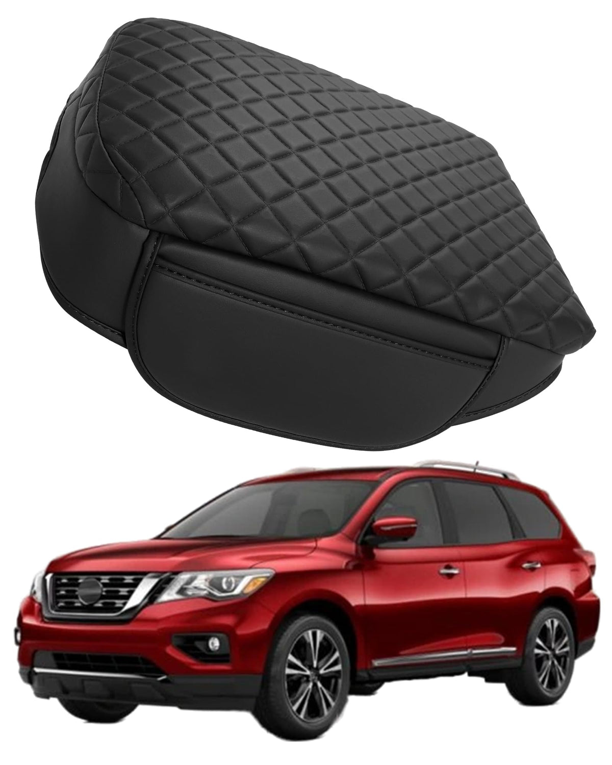 SDPVorn Nissan Pathfinder center console cover lid shields the lid from wear