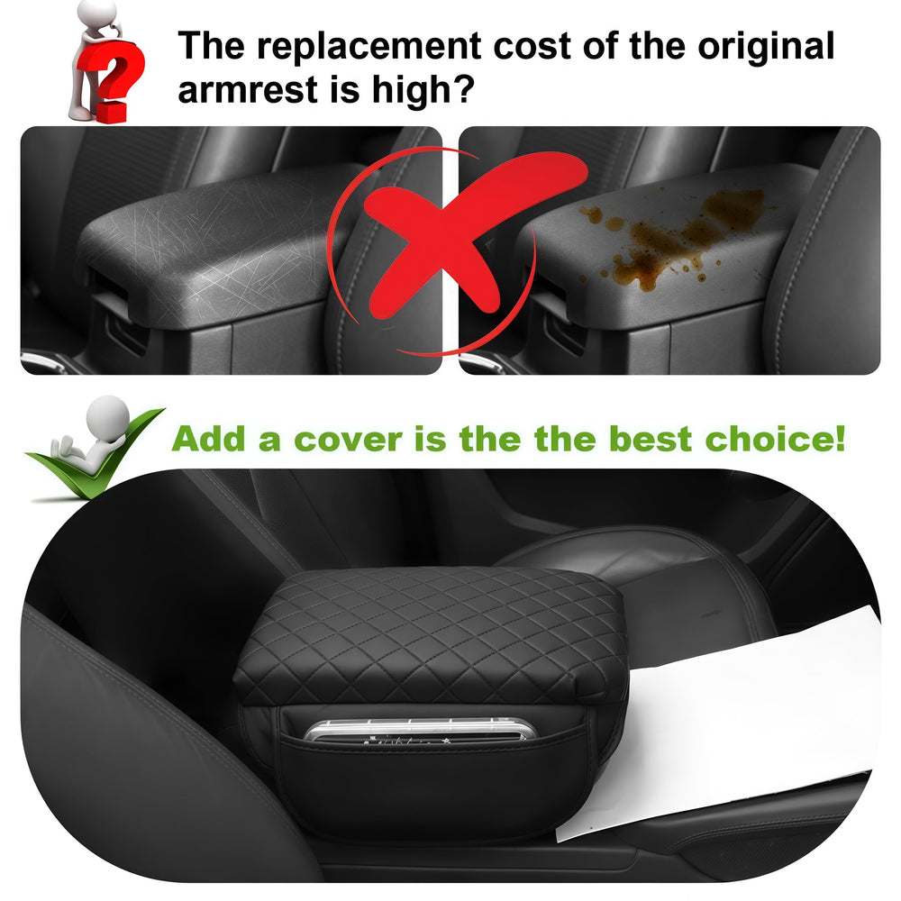 SDPVorn armrest cover with organizer pockets keeps small items within reach.