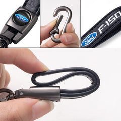 SDSHSM keychain on Ford F-150 demonstrates 360-degree rotation for convenience.