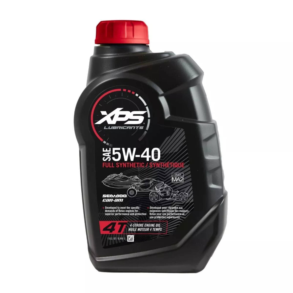 Sea-Doo BRP XPS 4T 5W-40 oil bottle for high-performance engines