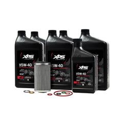 Sea-Doo Can-Am Spyder OEM oil change kit for Rotax 1330 compatibility, genuine full synthetic oil included