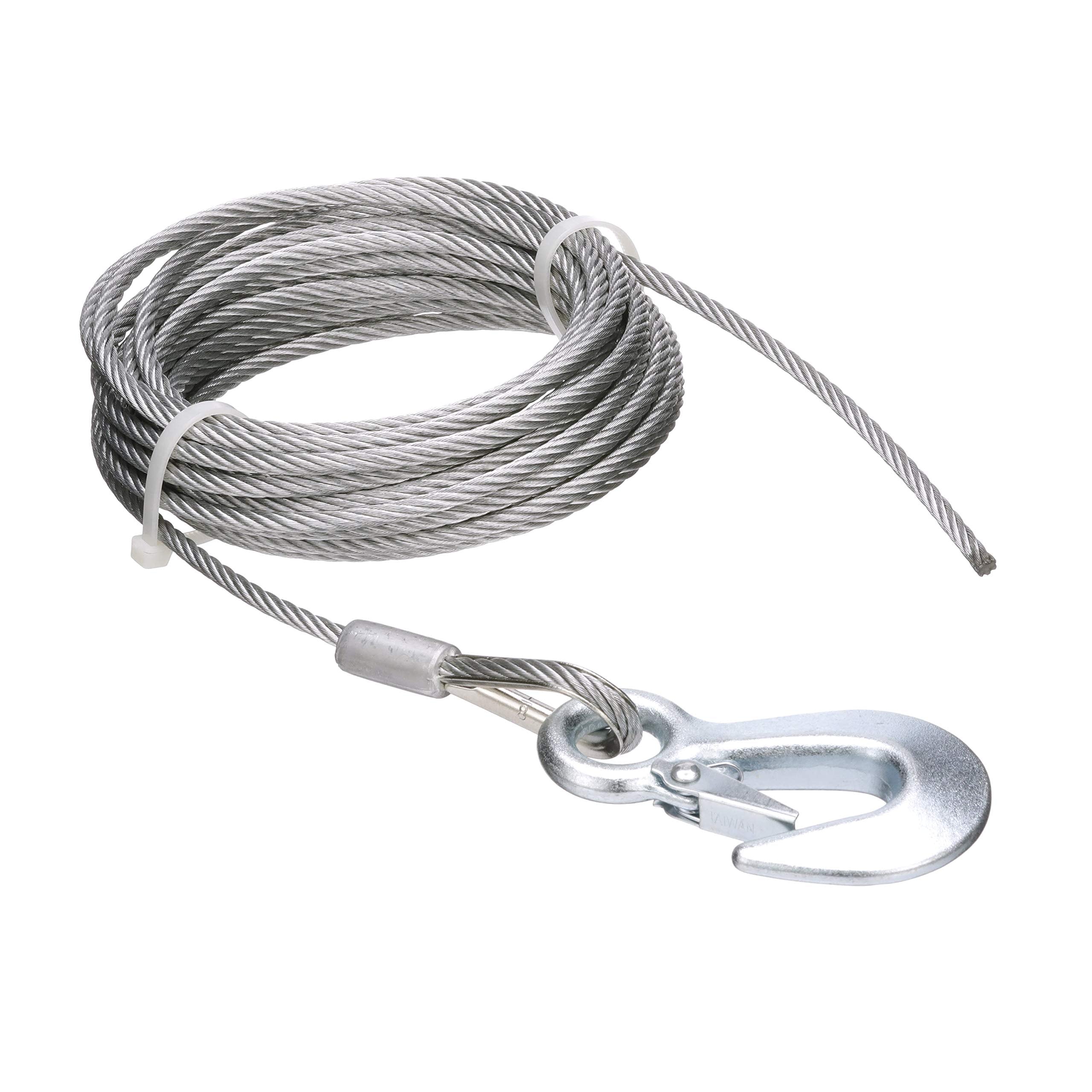Heavy-duty galvanized snap hook with 7,000-pound capacity