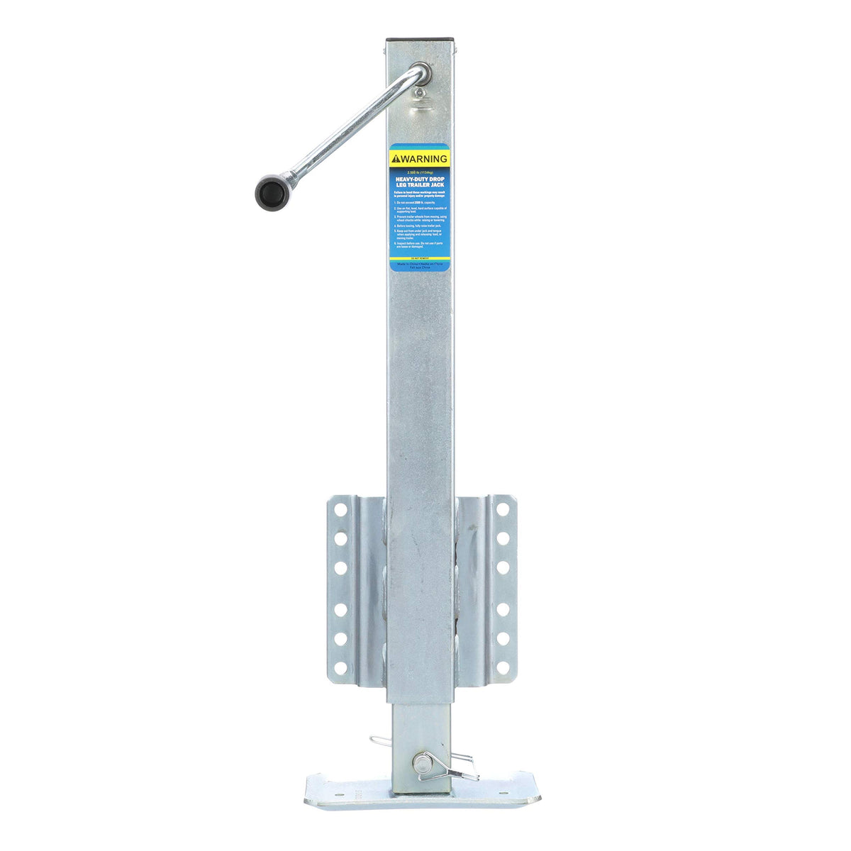 SEACHOICE heavy-duty trailer jack with fixed mount and 28.6-inch lift for level trailers