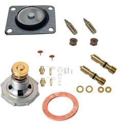 SeaEagles rebuild kit components laid out for Holley carb restoration and smoother performance