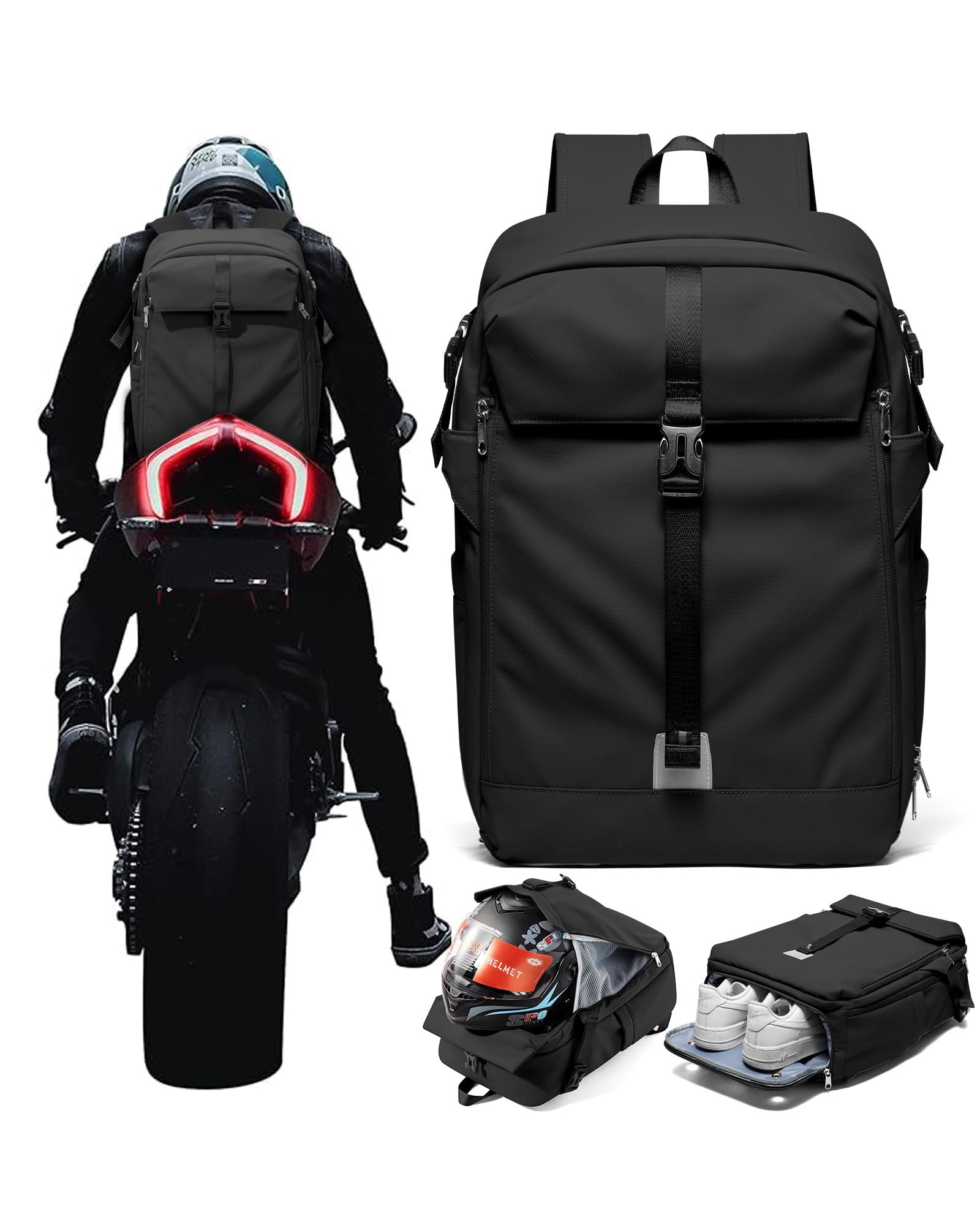SEAFEW helmet backpack travel-ready for plane, car, and outdoor adventures