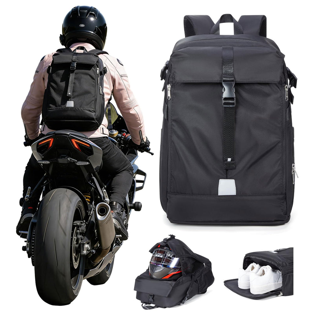 SEAFEW helmet backpack waterproof protects helmet and gear during rides