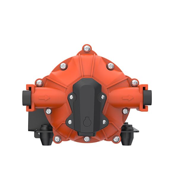 SEAFLO 53-Series side view highlights compact, sturdy housing for tight installations