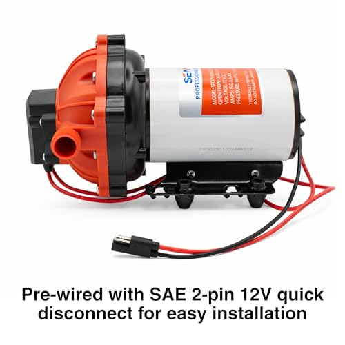 SEAFLO 55 Series pump wiring connection for quick RV installation