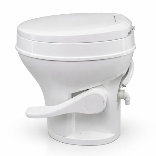 SEAFLO RV toilet oversized bowl for easier waste management and cleaning