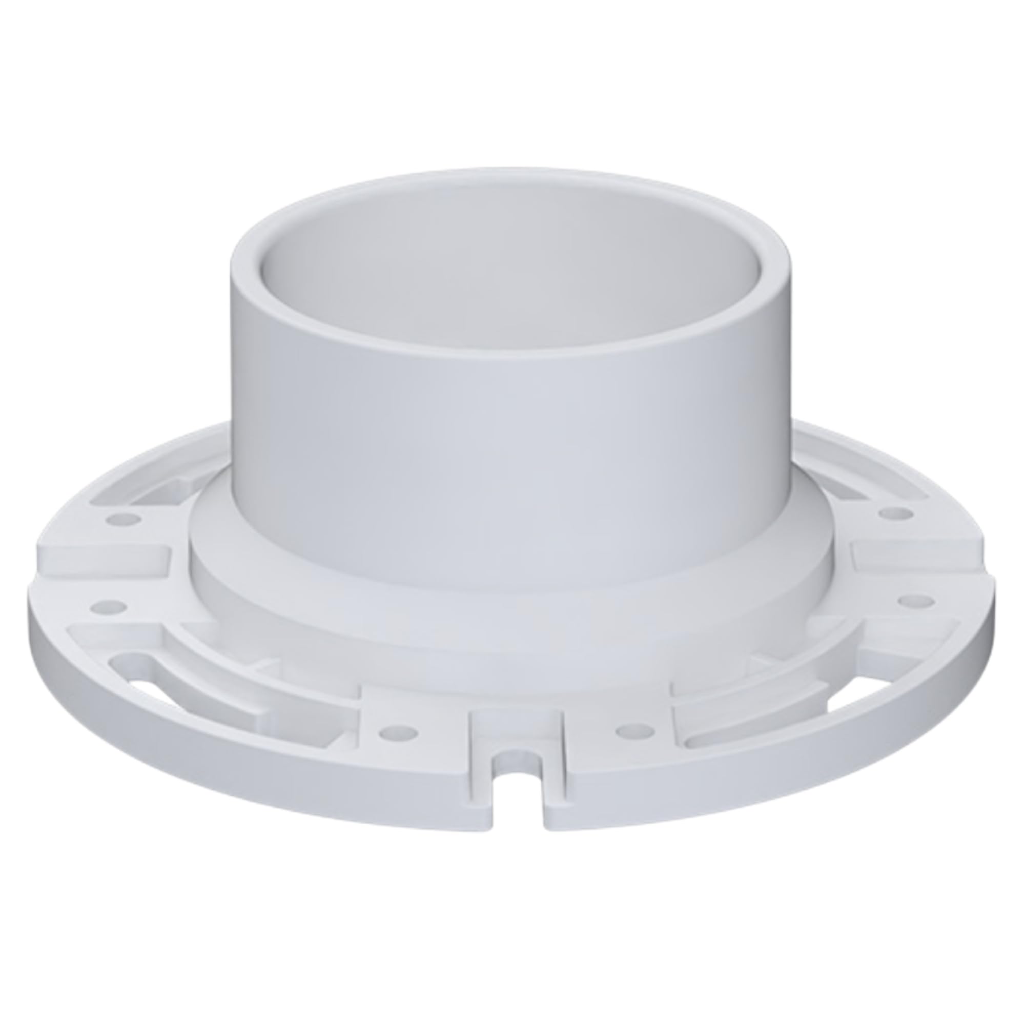 SEAFLO white floor flange enhances RV bathroom aesthetics and compatibility