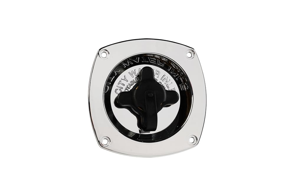 SEAFLO chrome back view shows solid mounting and compact profile