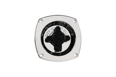SEAFLO chrome back view shows solid mounting and compact profile