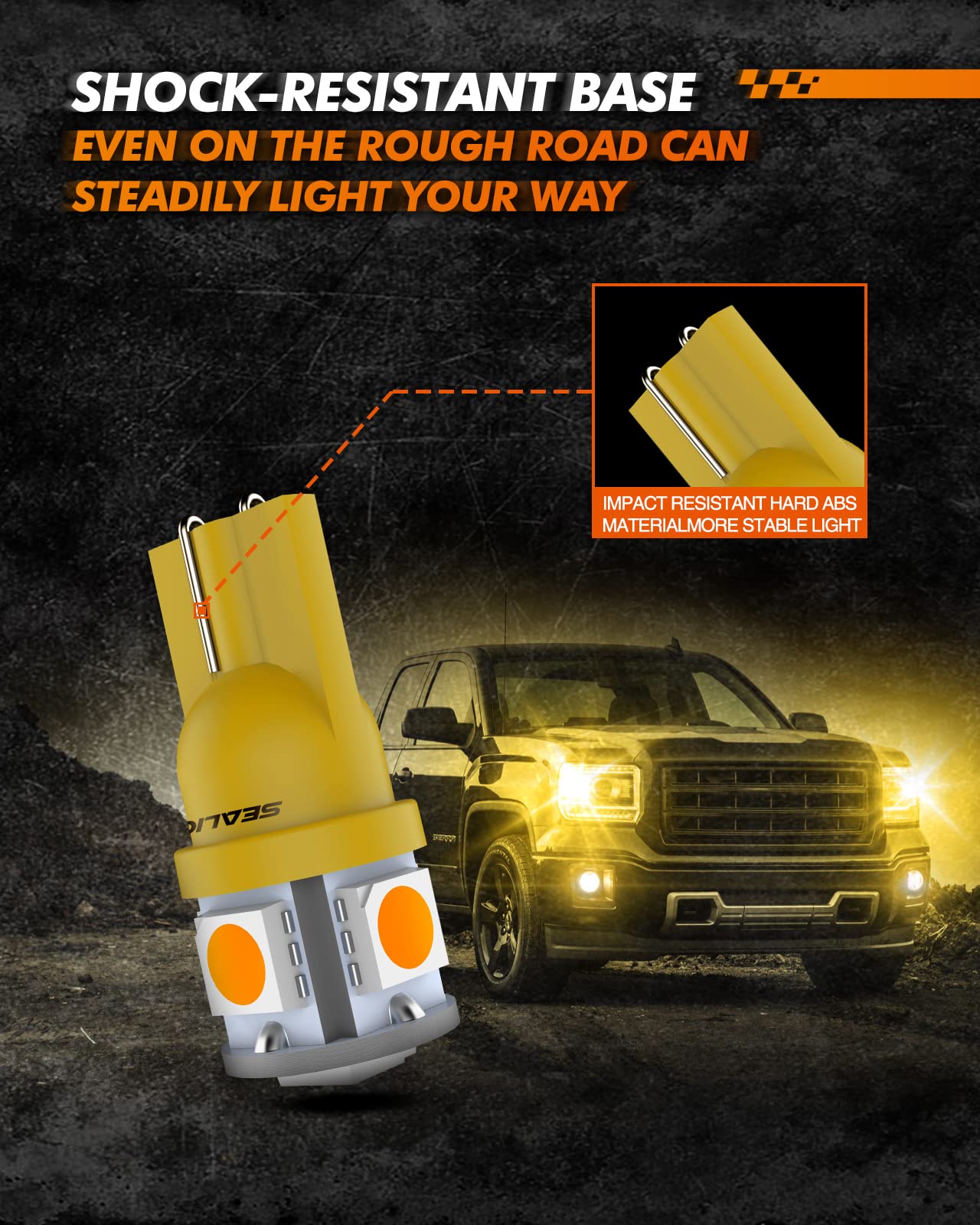 SEALIGHT 194 Amber 2000K map light provides focused interior illumination.