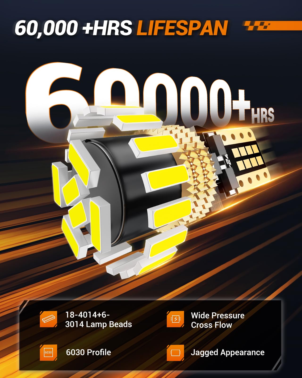 SEALIGHT 194 LED bulb for map light offers crisp reading light.