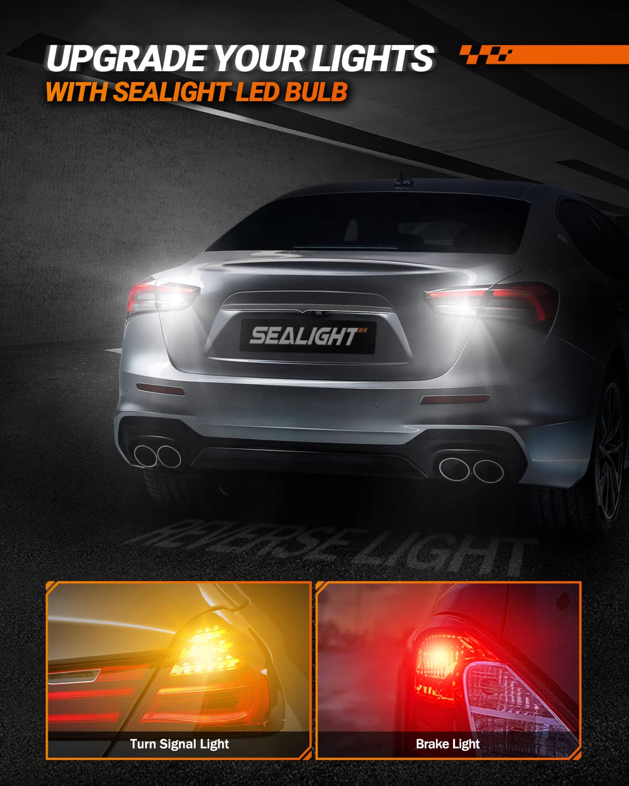 SEALIGHT 3157 LED bulb brake light for high-visibility signaling.