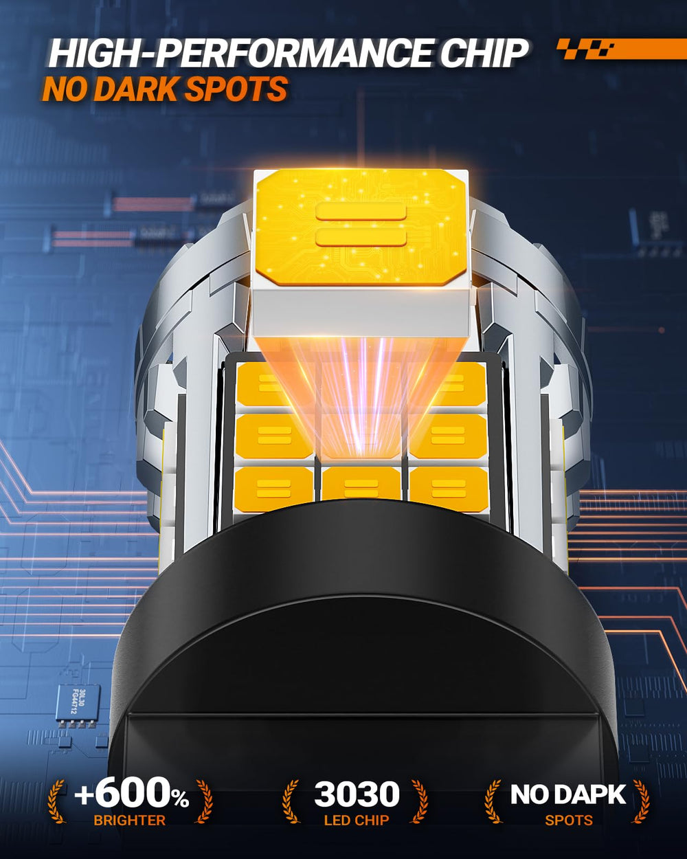 SEALIGHT 3157A amber turn-signal installation view shows plug-and-play fit.