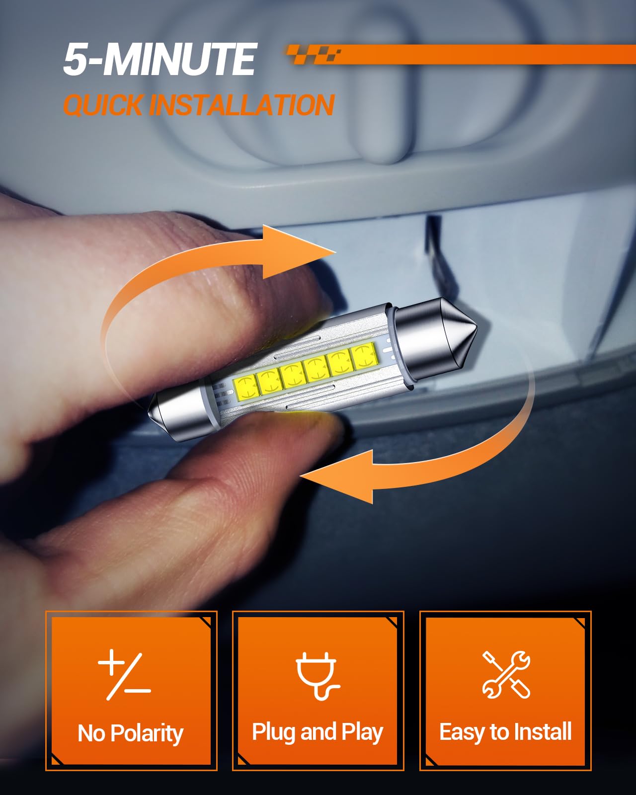 SEALIGHT 578 LED bulb courtesy light adds subtle interior glow