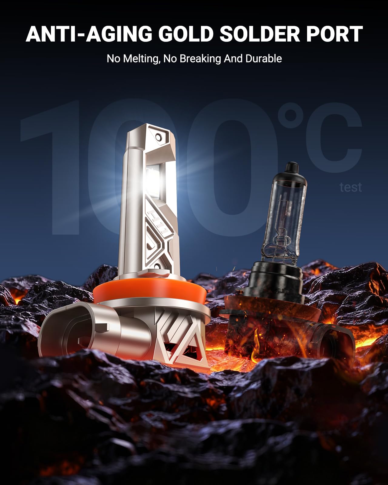 Long-lasting SEALIGHT bulbs offering extended lifespan up to 80,000 hours.