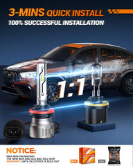 SEALIGHT 880 fog light beam demonstrating 6500K cool white illumination