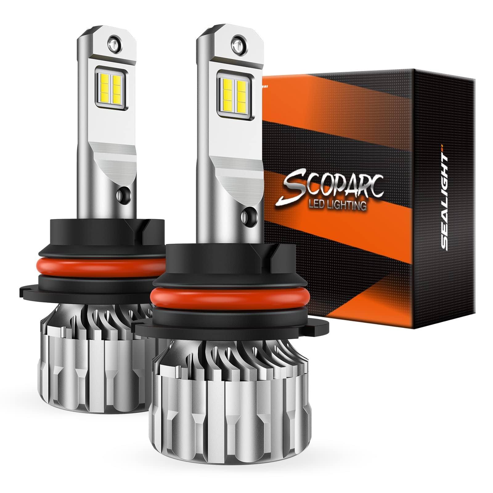 SEALIGHT 9004 bulbs showing brighter night visibility for drivers.